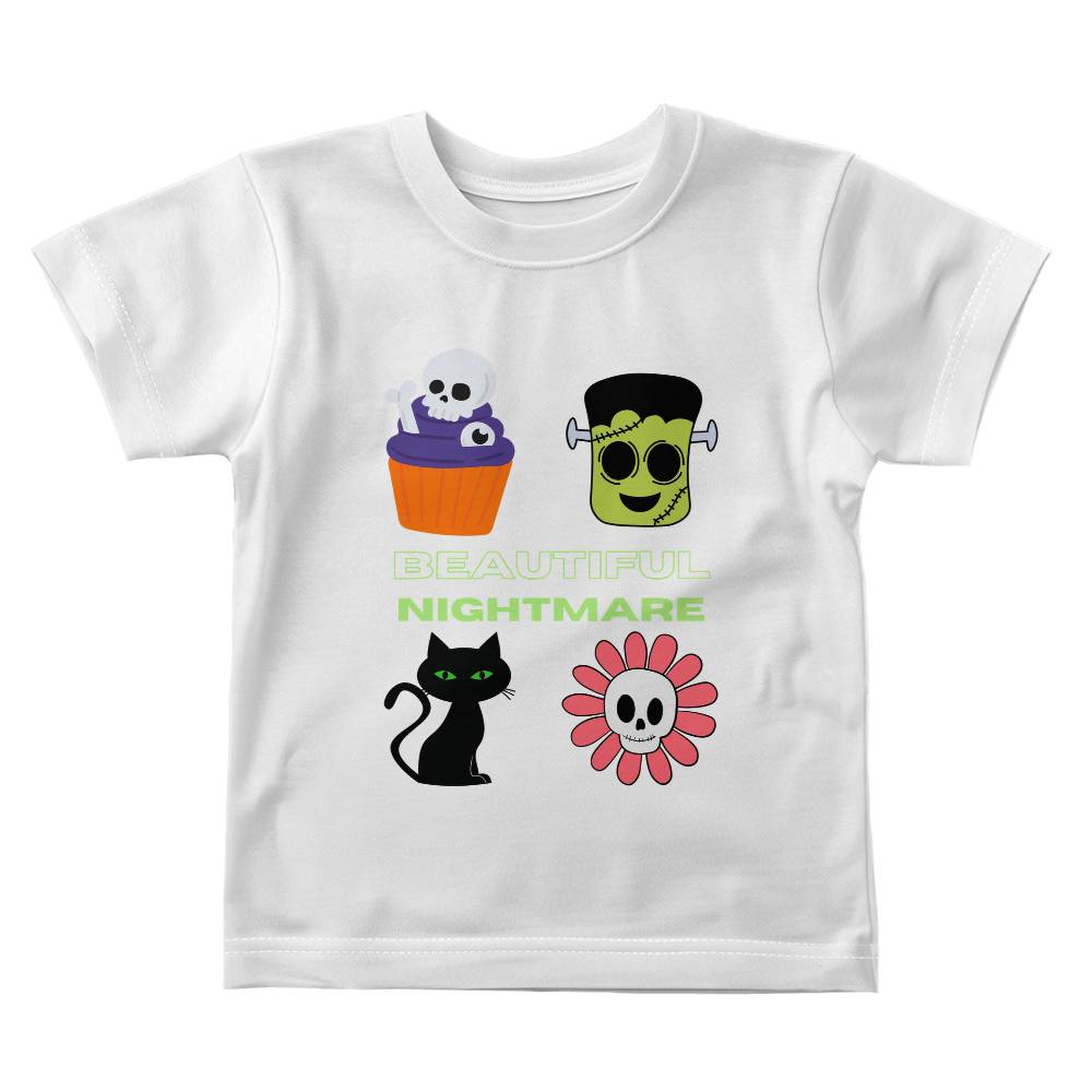 Beautiful Nightmare Baby Jersey Halloween Tee
