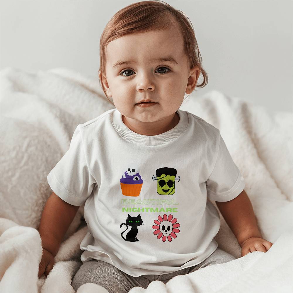Beautiful Nightmare Baby Jersey Halloween Tee