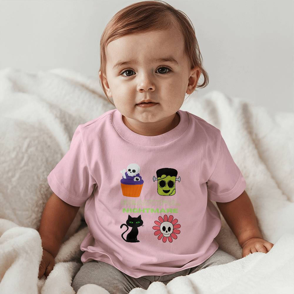 Beautiful Nightmare Baby Jersey Halloween Tee