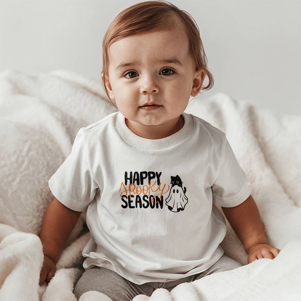 Happy Spooky Season Halloween Tee for Baby